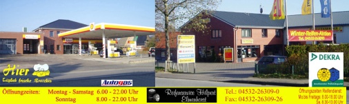 Die Tankstelle wird bereits seit 1952 betrieben. Später kam der Reifen- und Reparaturservice dazu.