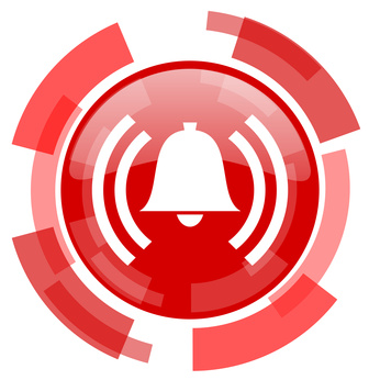 Fotolia alarm red glossy web icon