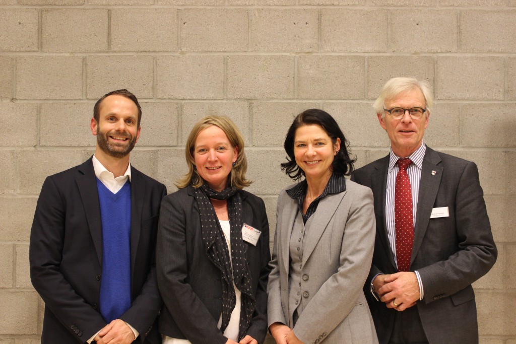 v.l.n.r. Per Ledermann CEO edding AG, Birte Kruse-Gobrecht, Öffentlichkeitsarbeit Beruf und Familie, Nicole Marquardsen VSW, Michael Sarach Bürgermeister Ahrensburg