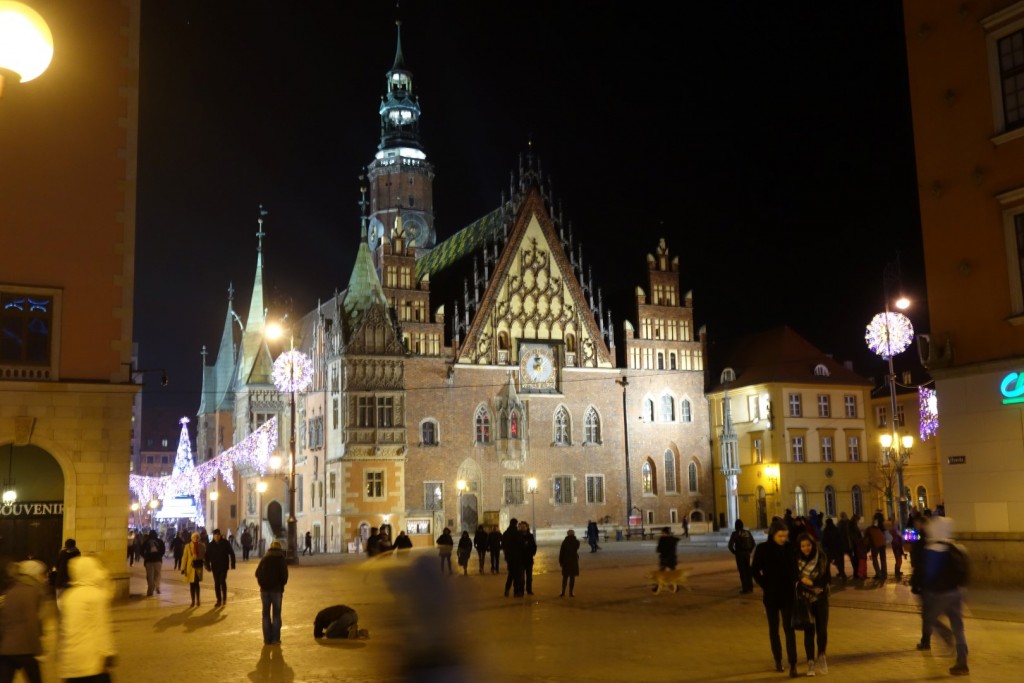 Breslau - Weihnachtliches Rathaus