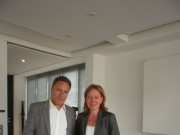 Bürgermeister-Kandidatin Birte Kruse-Gobrecht trifft WAS-Geschäftsführer Detlev Hinselmann