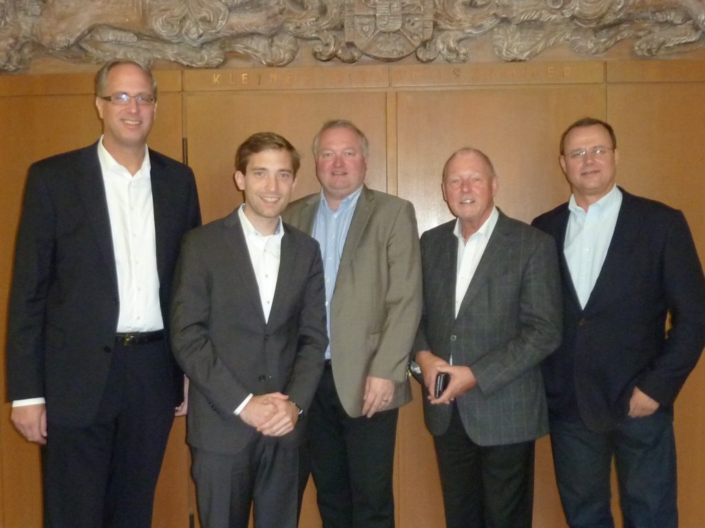 Tobias Koch MdL, Lukas Kilian, Henning Görtz, Rainer Wiegard MdL, Claus Christian Claussen
