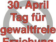 Tag der gewaltfreien Erziehung am 30. April