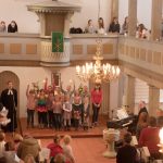 Kinderchor im Gottesdienst beim Martinsbasar 2018