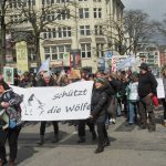 Der Demonstrationszug sammelt sich