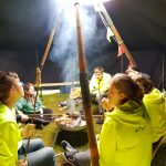 Stockbrot in der Pfadfinder-Jurte