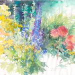 Die-Sommernacht-senkt-sich-in-den-Garten