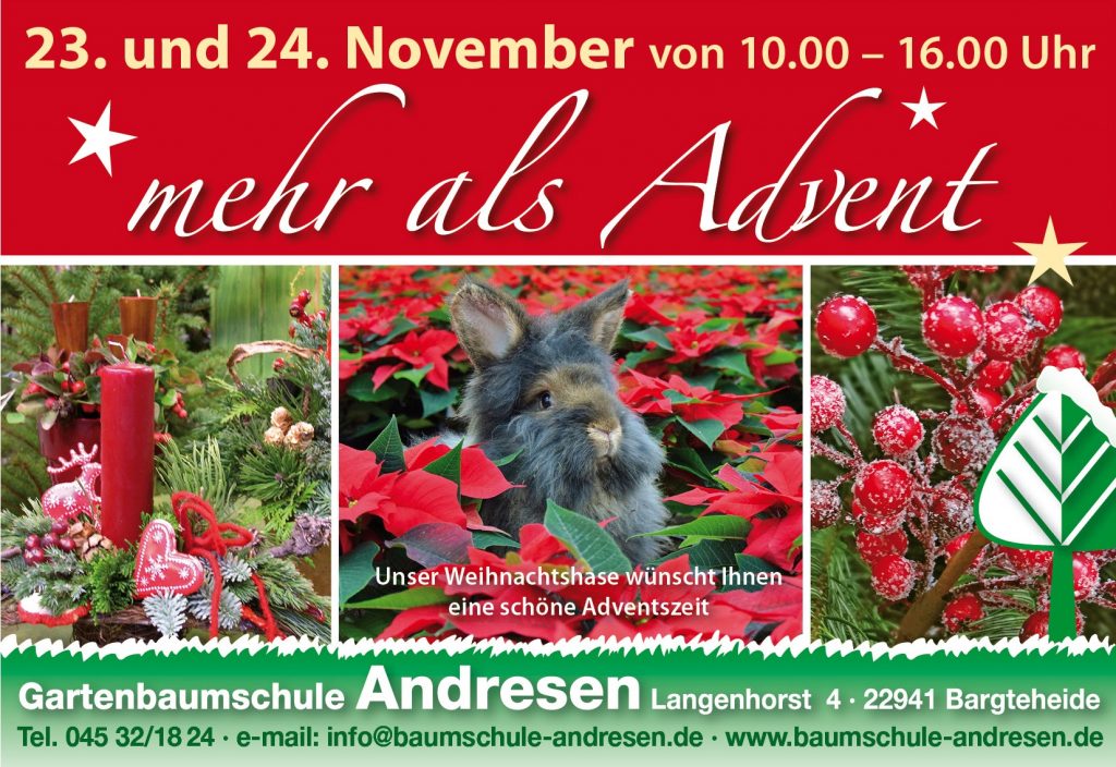 Adventausstellung Gartenbaumschule Andresen