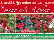 Adventliches in stimmungsvoller Atmosphäre in der Gartenbaumschule Andresen Bargteheide Adventausstellung Gartenbaumschule Andresen