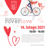 Ankündigung zum Valentinstag per Rad