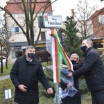 Enthüllung des Schildes am neuen Paweł-Becela-Platz