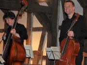 Klassische Musik auf dem Bargteheider Wochenmarkt