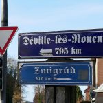 Wegweiser Partnerstädte in Bargteheides Partnerstädte