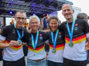 Goldmedaillen für die Triathleten Jens Krohn und Bettina Lange