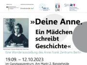 Vernissage „Deine Anne. Ein Mädchen schreibt Geschichte“