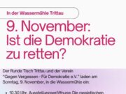 Demokratie-Veranstaltung am 9 11 2025 in der Wassermühle