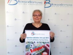 Spendenaktion für soziale Projekte in der Region „100 mal 100 Euro“ – BürgerStiftung ruft zum Endspurt auf
