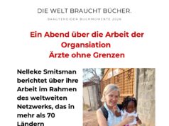 Nelleke Smitsman von „Ärzte ohne Grenzen“ berichtet in der Buchhandlung