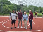 Hier geht es bald rund: Neues Basketballfeld Zu den Fischteichen