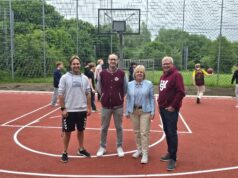 Hier geht es bald rund: Neues Basketballfeld Zu den Fischteichen