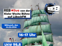 Radio Eckhorst (REB) sendet live von der Kieler Woche Bühne