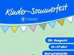Buntes Kinder-Sommerfest am Freitag, 28. August 2026 in Bargteheide