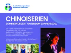 Konzert unter den Sonnensegeln vor der Bargteheider Kirche