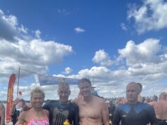 Bargteheider Triathleten schwimmen durch die Flensburger Förde